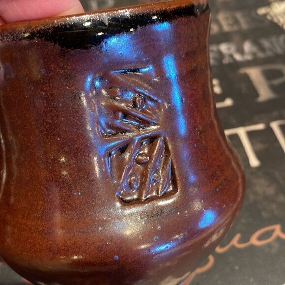 Pair of Hand Thrown Pottery Mugs - Picture 6 of 7